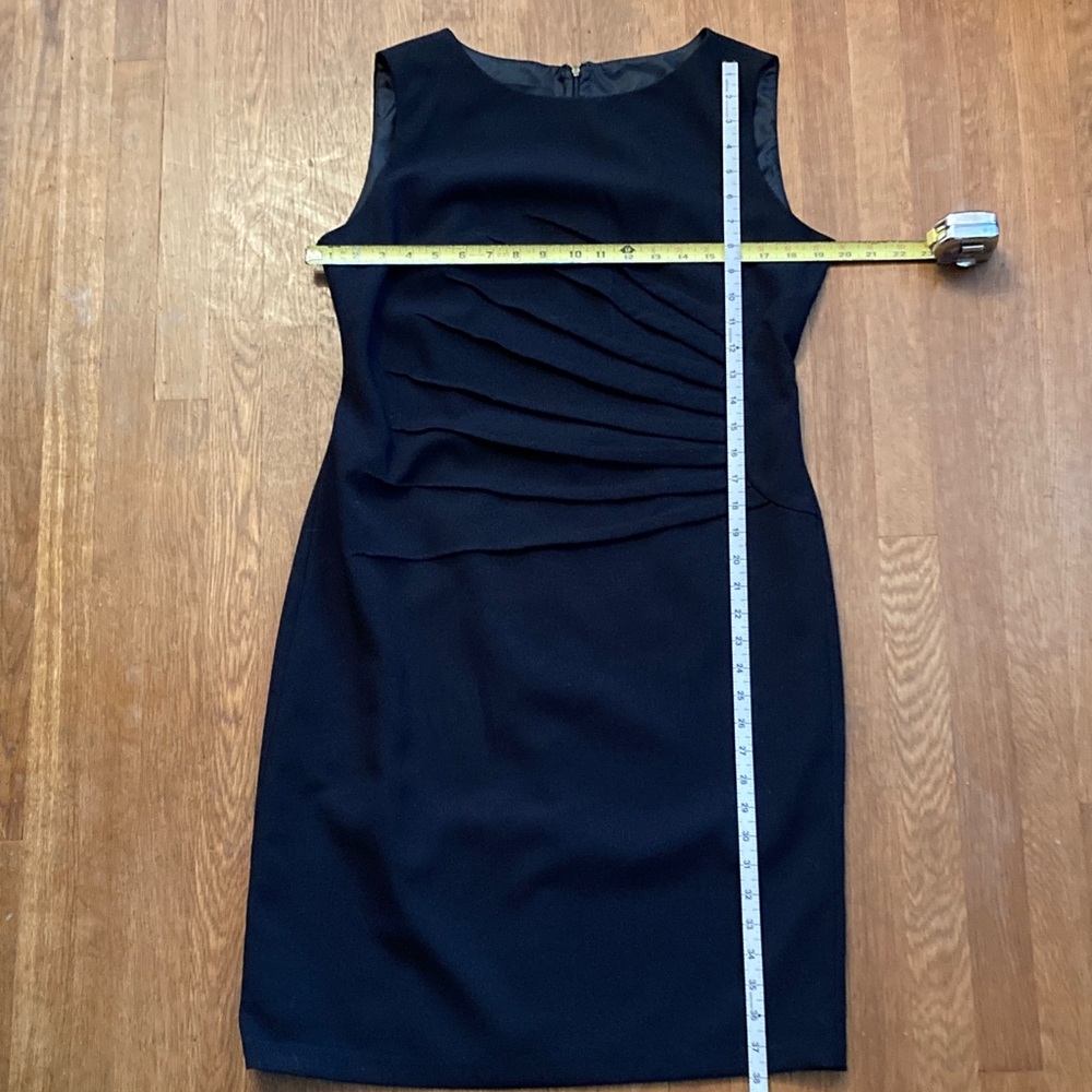 Evan Picone “Black Label” Pleated Midi Dress